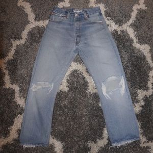 RE/DONE High Rise Crop Jeans